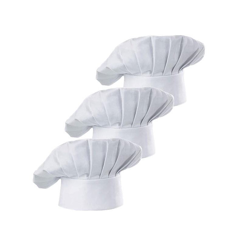Gaming Kitchen Accessories - 3 szt. Czapka kucharska dla dorosłych,