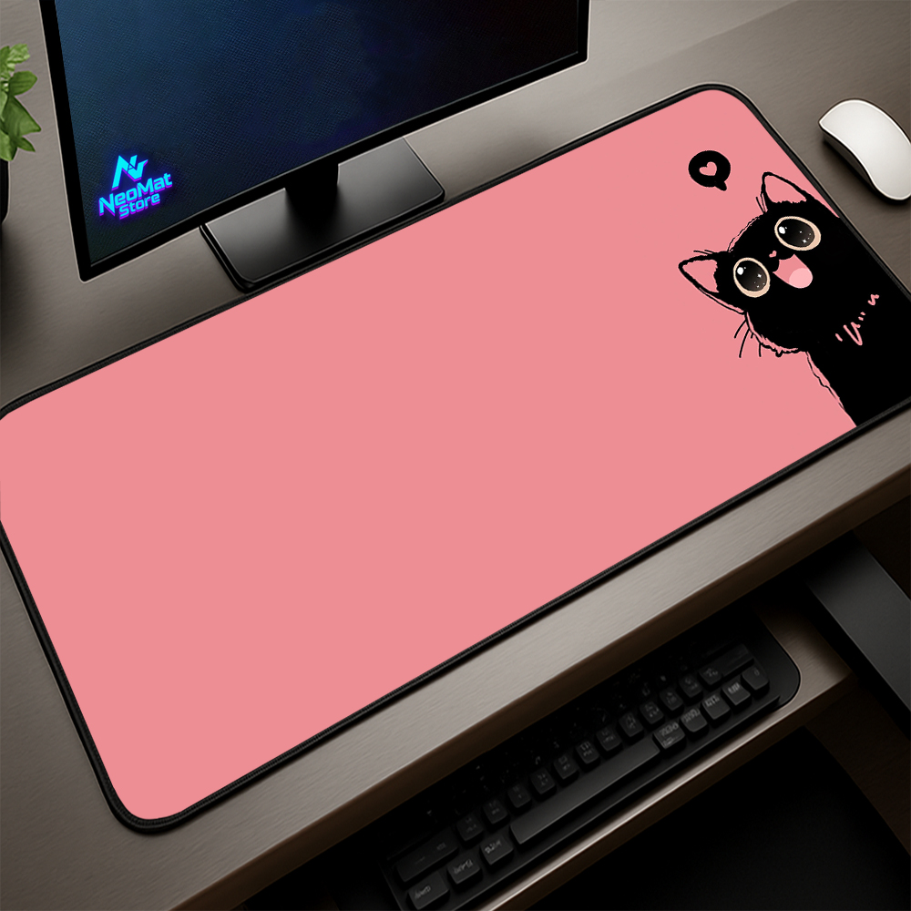Gaming Accessories Pink - Duża, urocza podkładka na biurko, rozszerzona