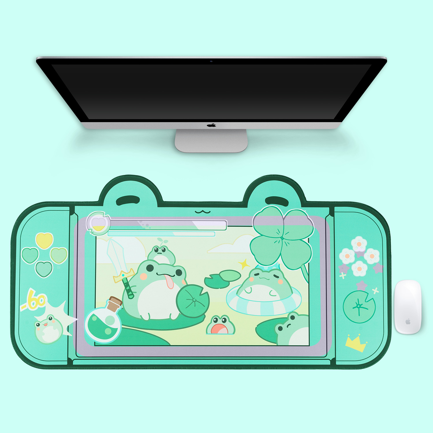 Gaming Accessories Pink - Bardzo duża podkładka pod mysz do