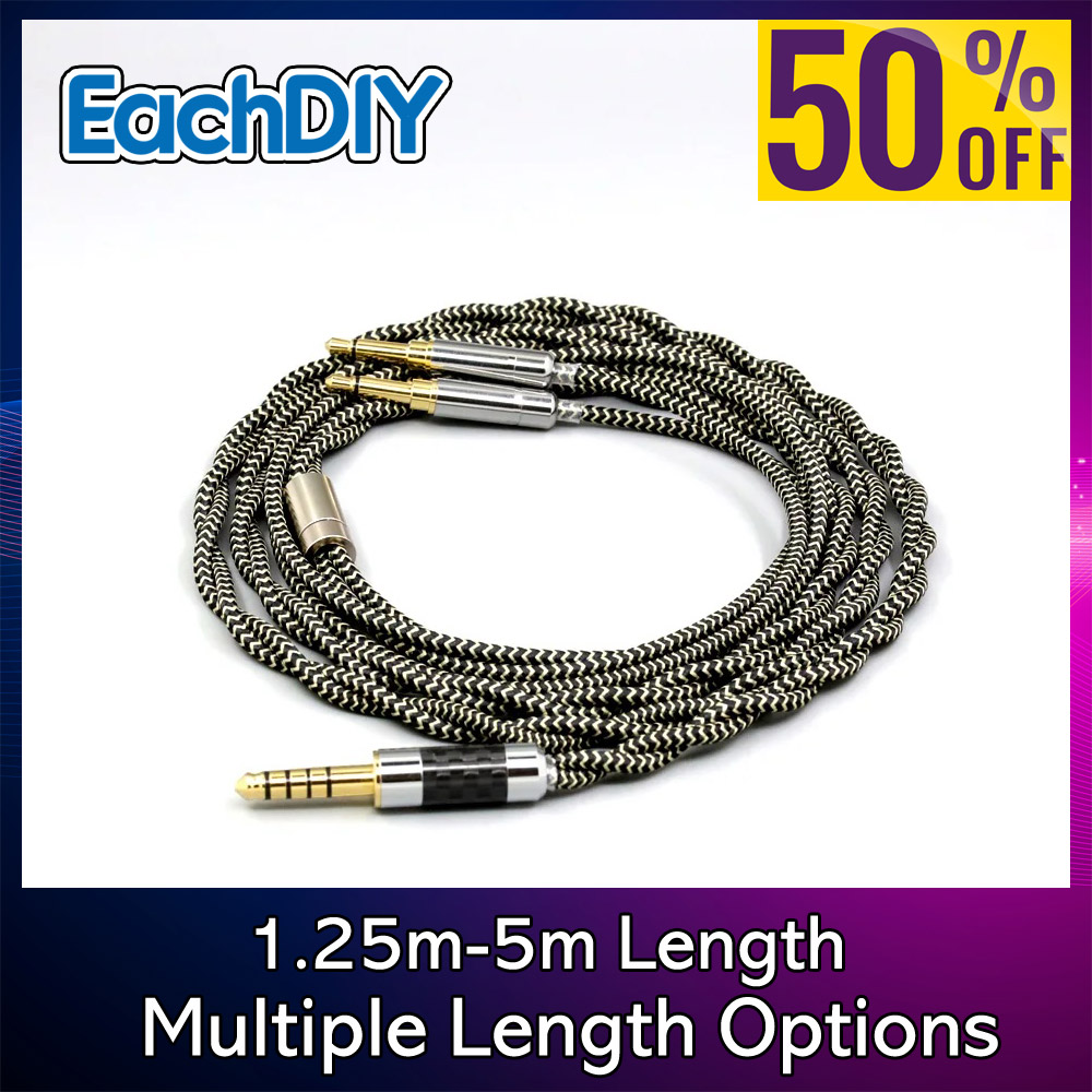 Cable Sleeve Braided - 2 rdzeń 2.8mm Litz OFC słuchawki