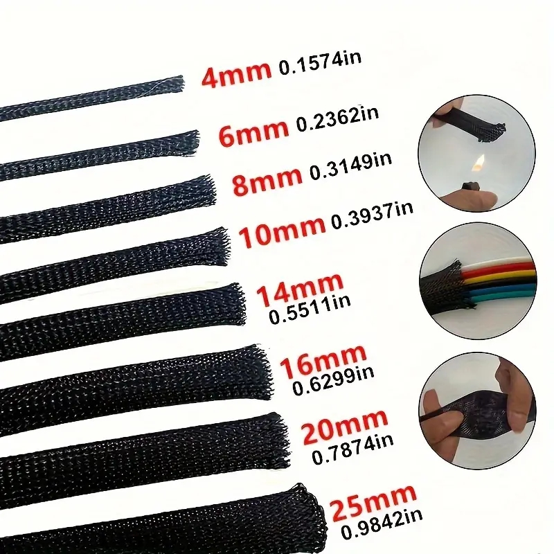 10m / 32.8 ft Rozciągliwa, ple – Cable Sleeve Braided recenzja i cena