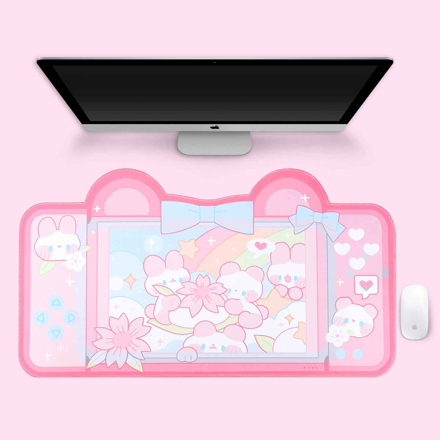 Bardzo duża podkładka pod mysz – Gaming Accessories Pink recenzja i cena