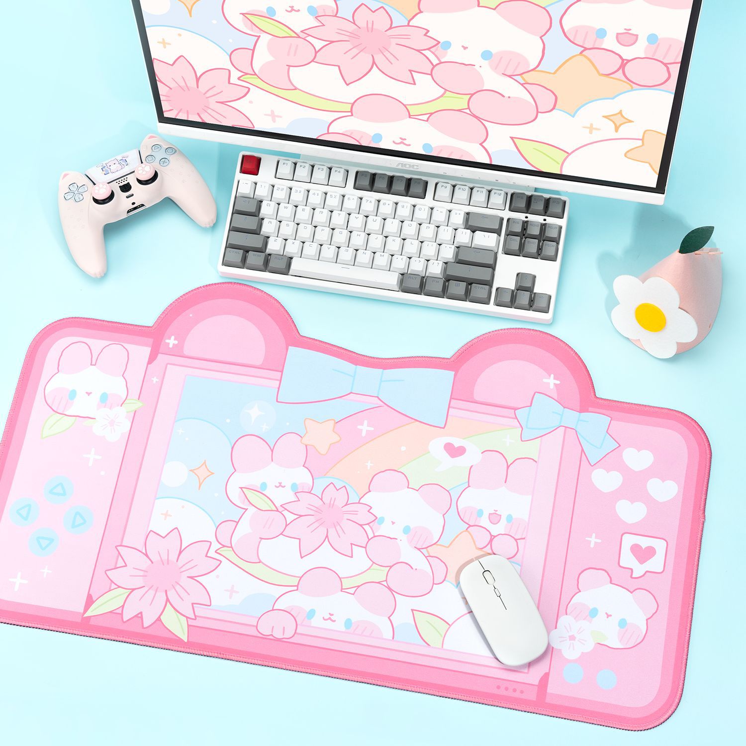 Bardzo duża podkładka pod mysz – Gaming Accessories Pink recenzja i cena