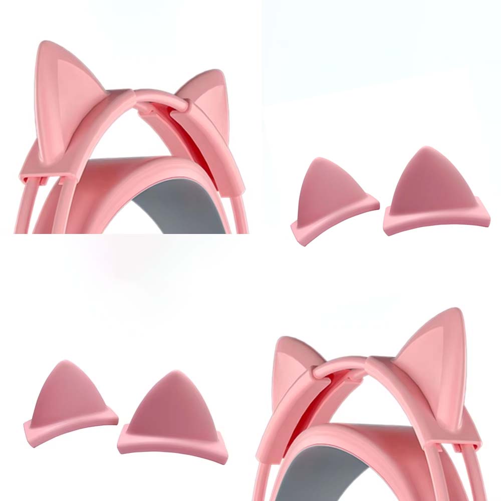 Różowe silikonowe uszy kota ja – Gaming Accessories Pink recenzja i cena